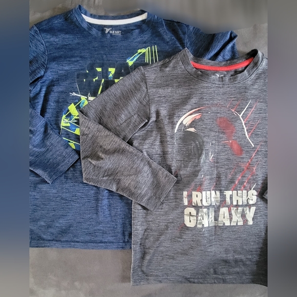 Two (2) Star Wars Long-Sleeved Old Navy Shirts Kids Size 6-7 - Picture 4 of 8